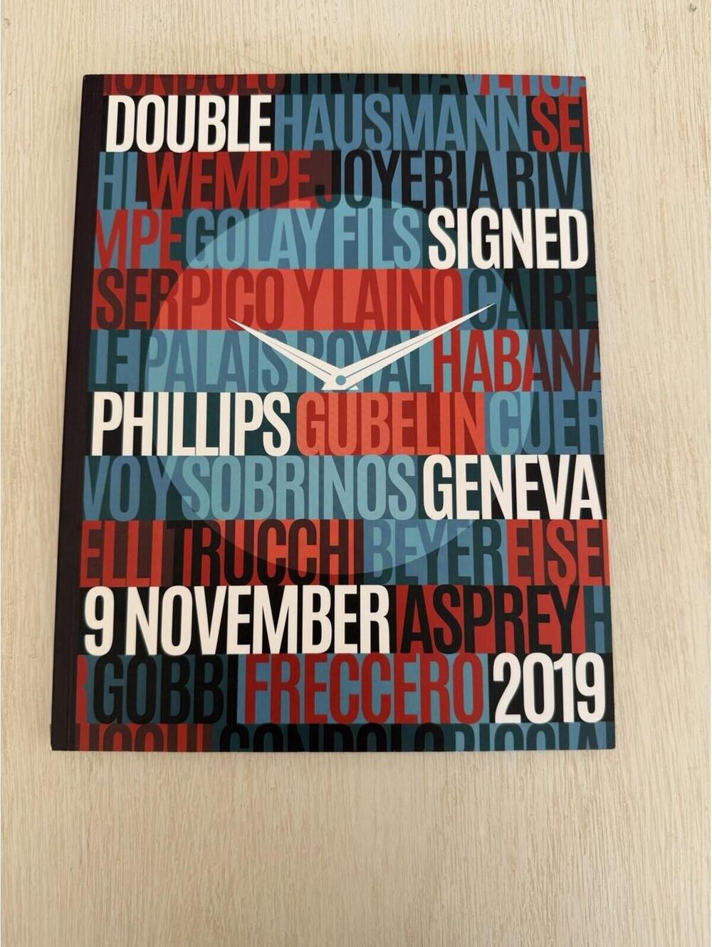Phillips Auction Catalogue Geneva 2019 “Double Signed” Very Rare